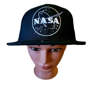 NASA Headwear Baseball Snapback Flat Bill Hat Adjustable New with Tags